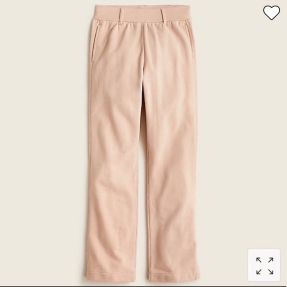 NWT J. Crew University Terry Trouser Pant in Luxury Camel size M